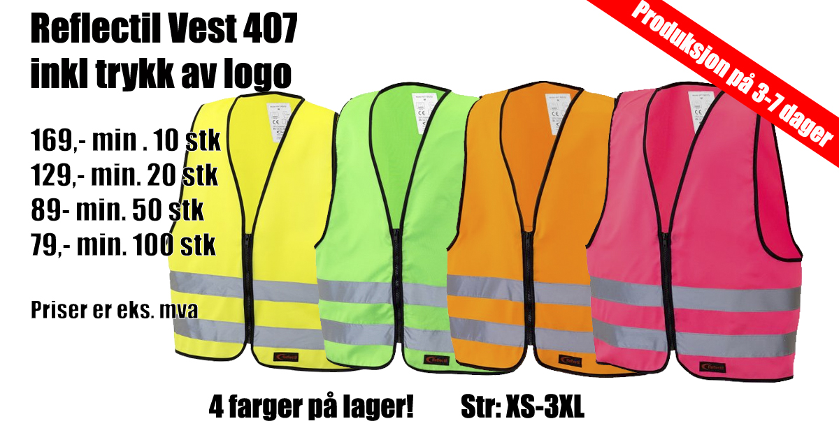 Refleksvest til barn 407