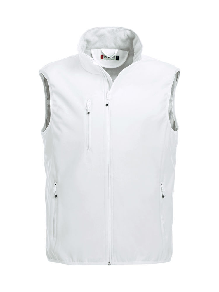 BASIC SOFTSHELL VEST HVIT