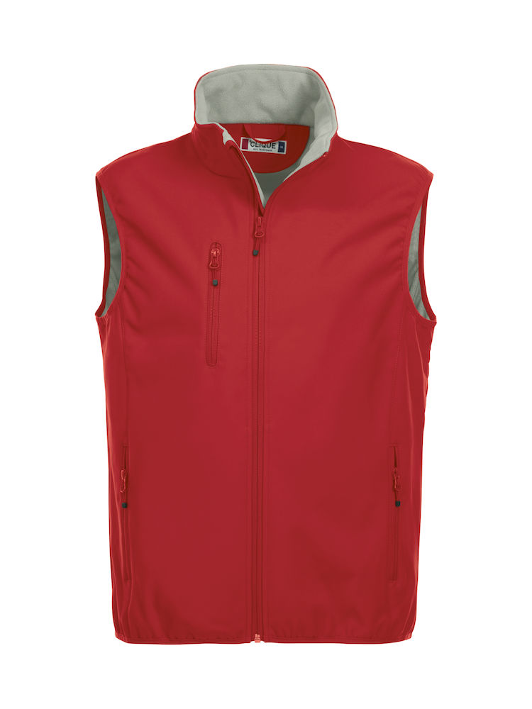 BASIC SOFTSHELL VEST RØD