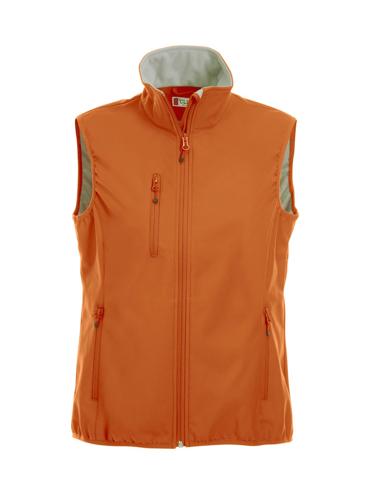 BASIC SOFTSHELL VEST DAME BLODAPPELSIN