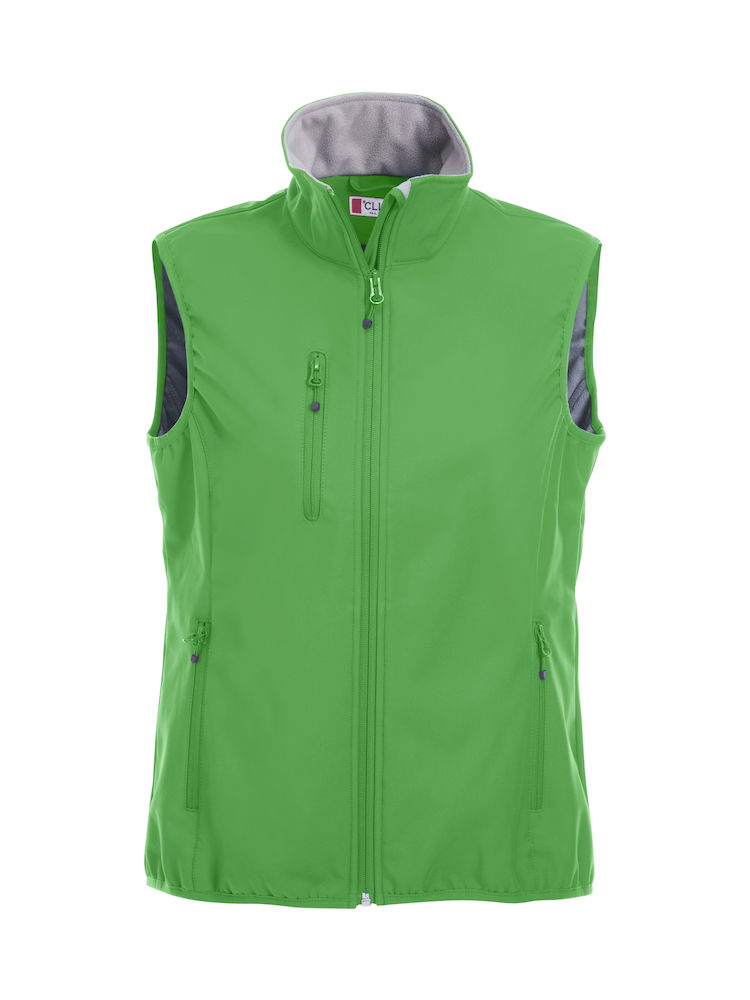 BASIC SOFTSHELL VEST DAME EPLEGRØNN