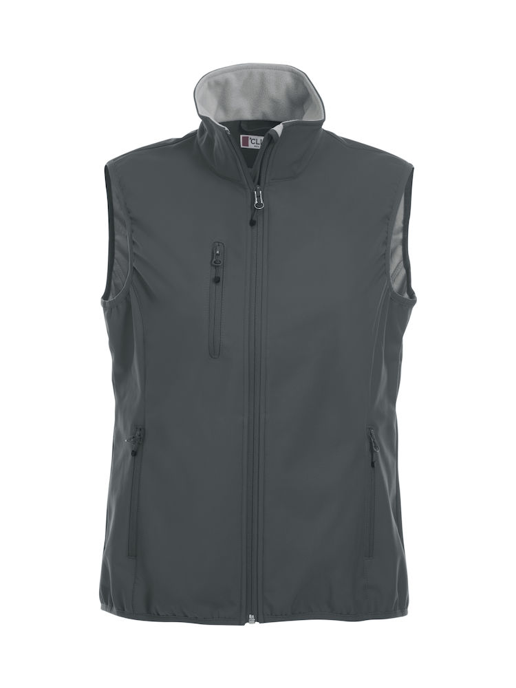 BASIC SOFTSHELL VEST DAME ANTRASITT