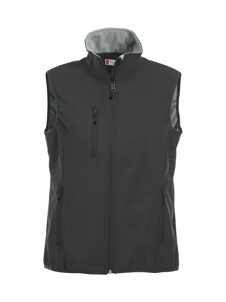 BASIC SOFTSHELL VEST DAME SVART