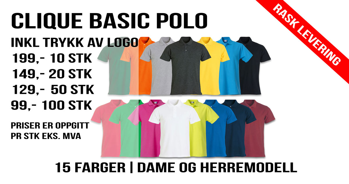 Pique med tyrkk Banner Basic polo